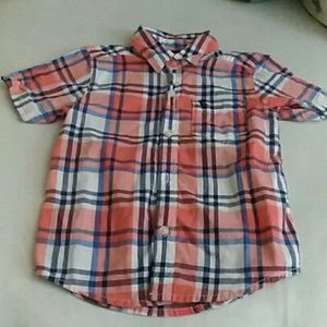 3T Boy short sleeve button down.